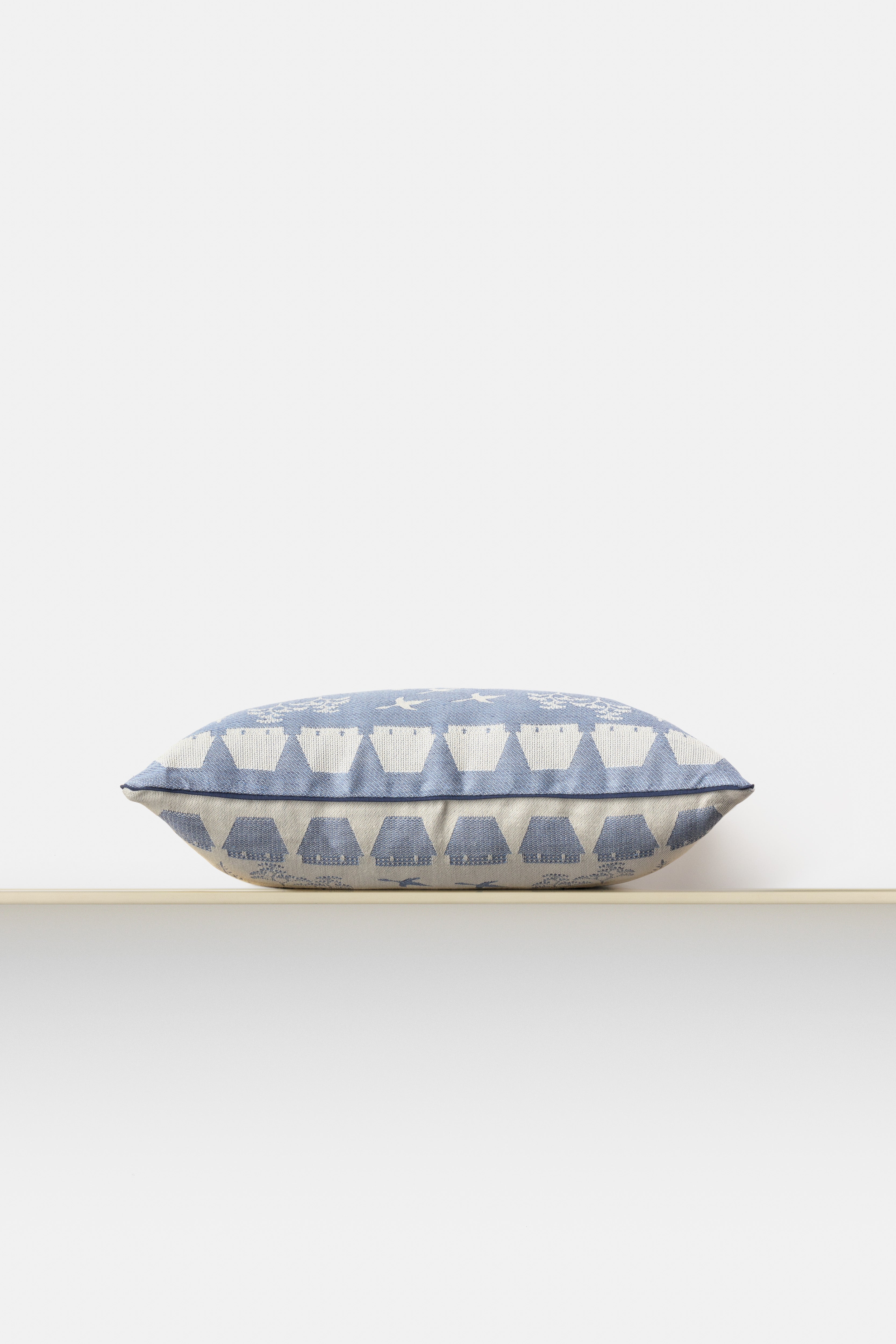 "Laguna" cushion in Lapis Blue