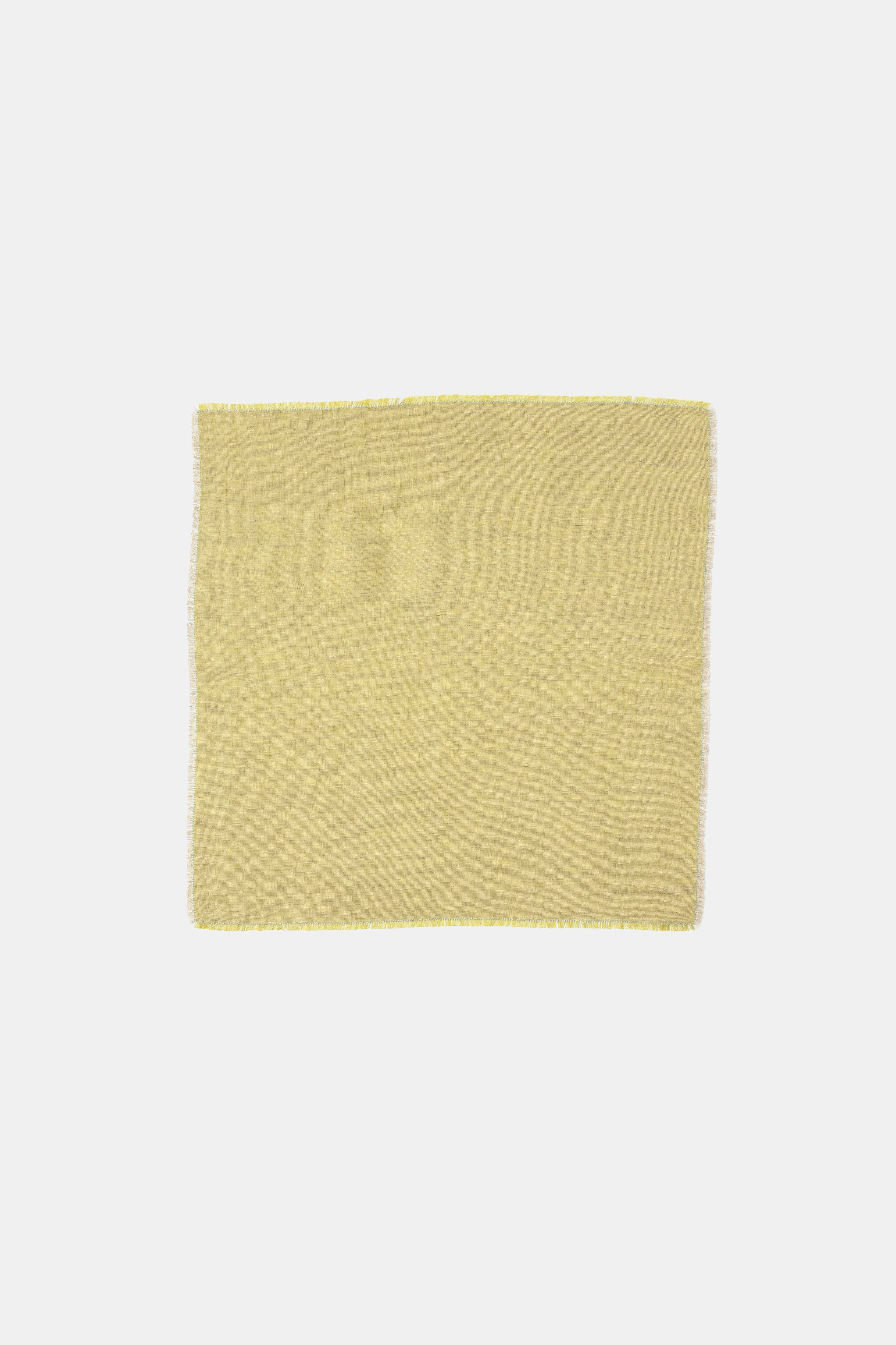 "Portofino" napkin in Senape 2804
