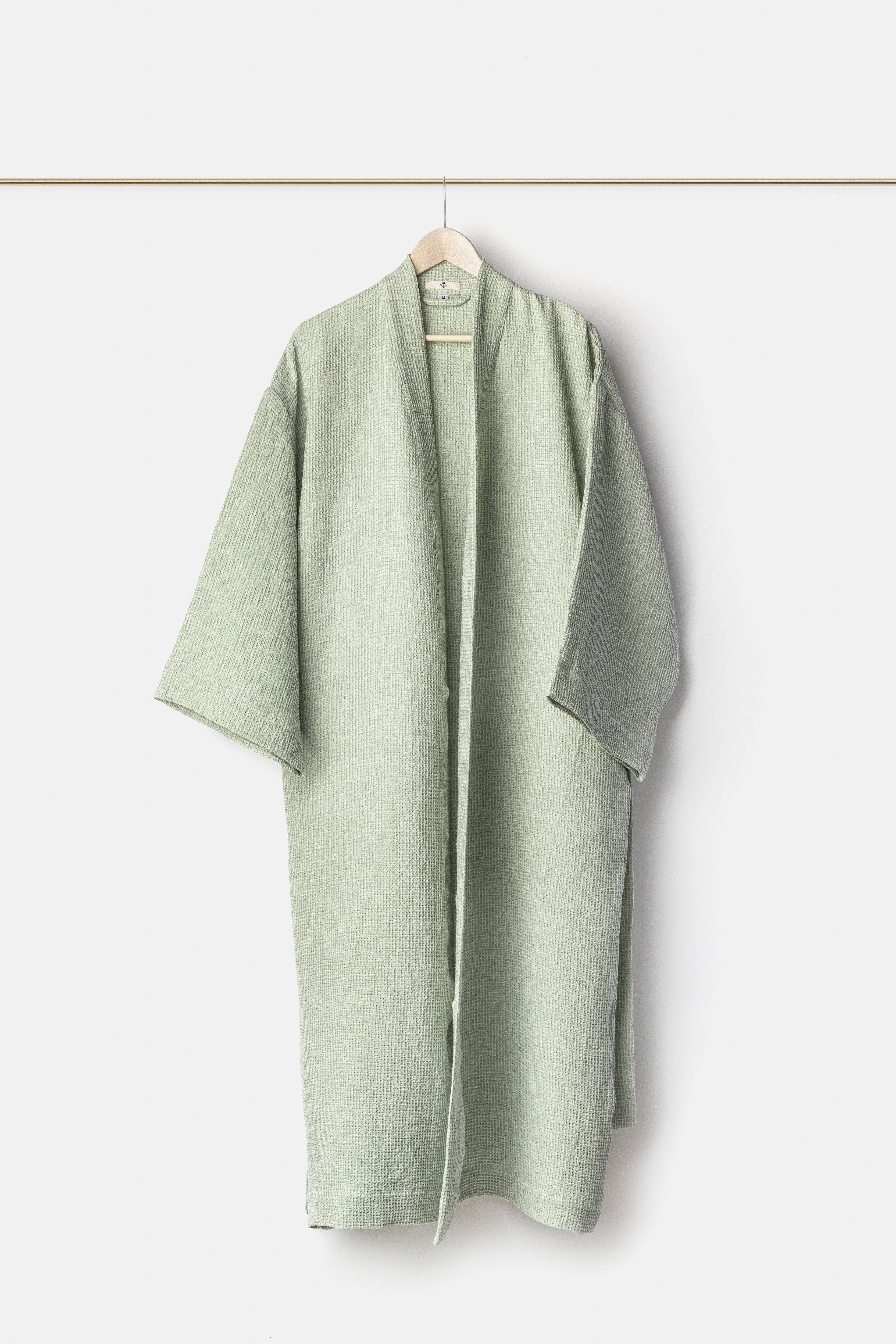 "Montecatini" bath robe in Parà Green